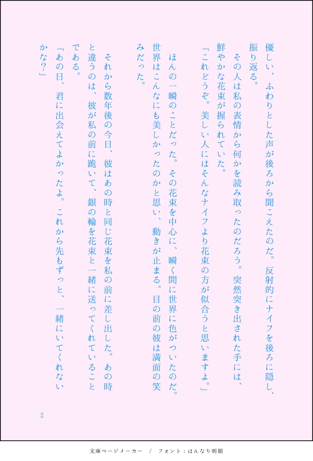 短編小説をお書き致します 自身が選んだ言葉で、自分好みの短編小説を読んでみませんか？ イメージ2