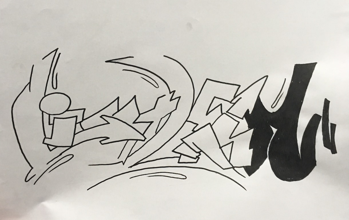 グラフィティgraffiti描きます 1つ1つ1つしかない作品描きます イメージ5