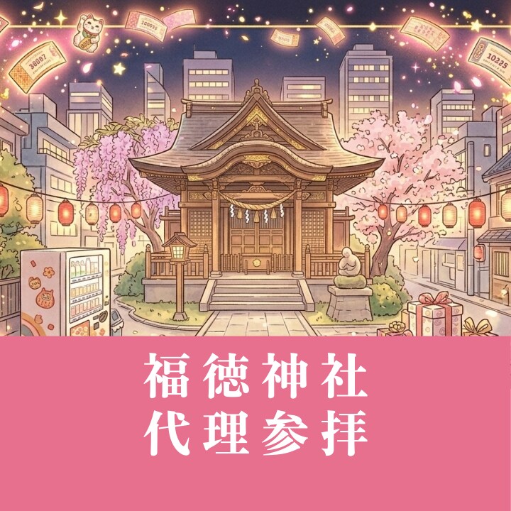 福徳神社｜チケット当選・推し活の代理参拝ます 推しへの願いを、神様と一緒に叶えます イメージ1