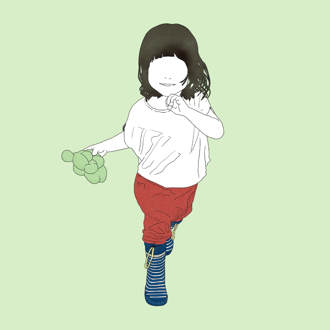 大切なお子さまのお写真を可愛くイラストにします シンプルモノトーンやお洒落なくすみカラーカスタマイズも大歓迎 イメージ3