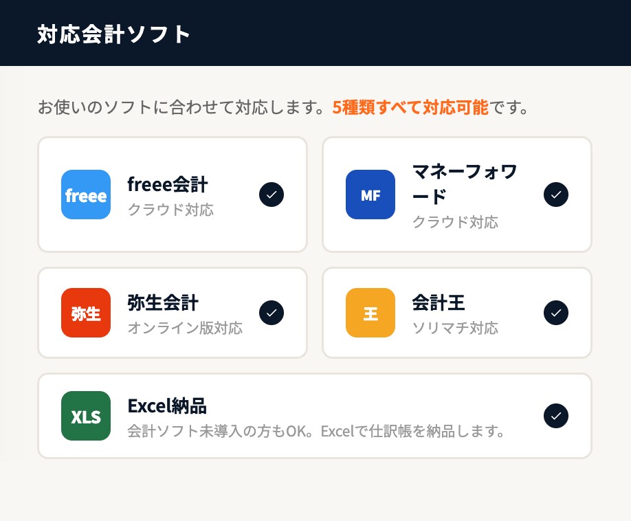 領収書を渡すだけ！個人事業主の記帳代行します freee・マネーフォワード・弥生他。丁寧迅速に対応します！ イメージ3