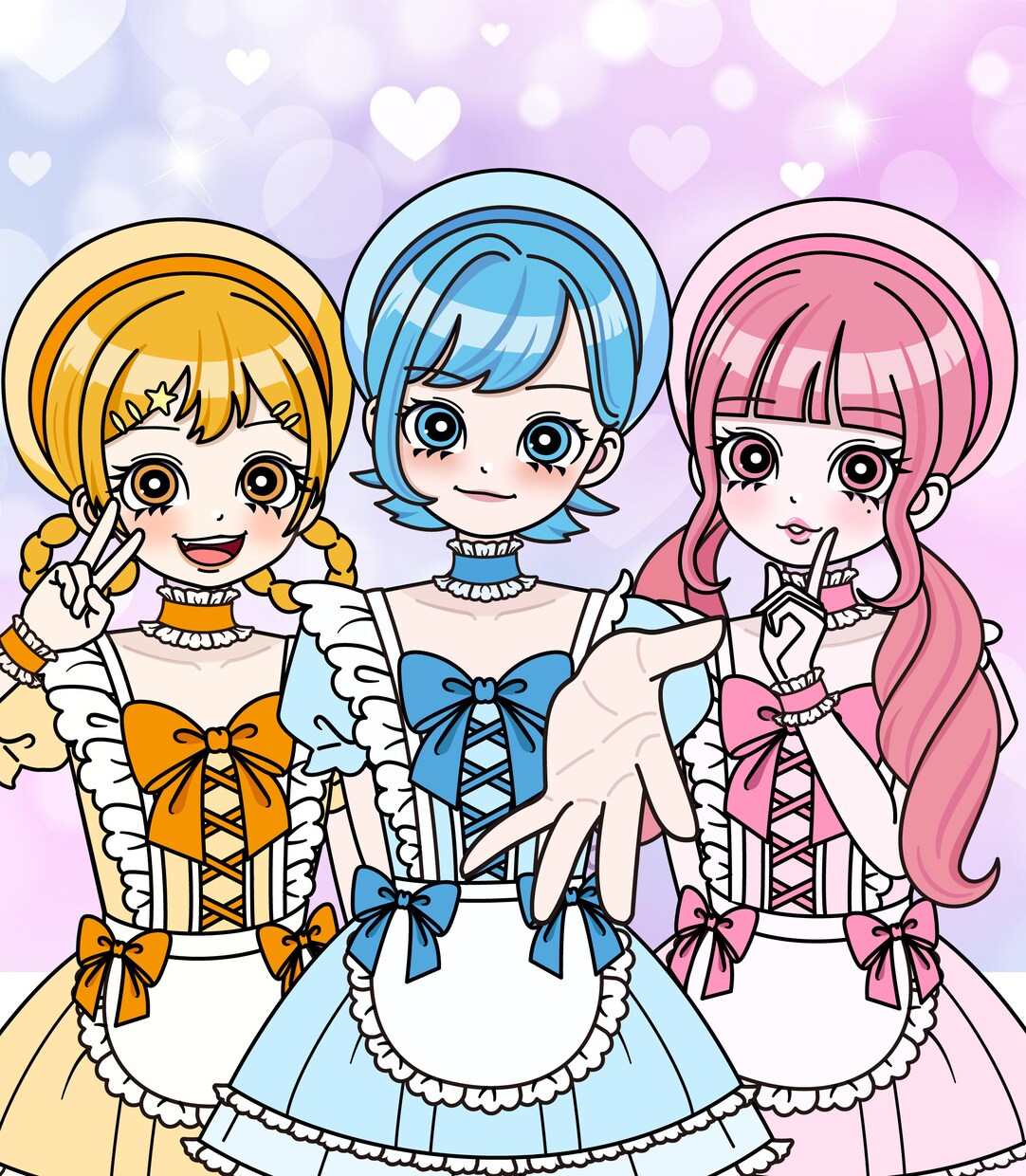 ポップでキュート♪可愛いゆめかわイラスト描きます 激安&スピード出荷！(最短3日)アイコン/立ち絵/似顔絵など イメージ1