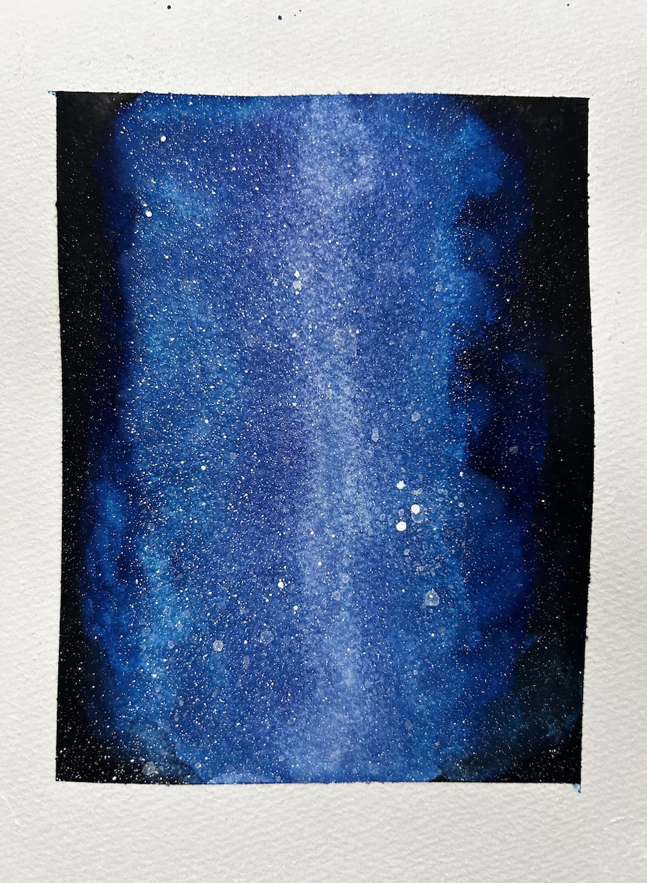 理想の夜空を描きますます クレヨン画や水彩画であなたの理想の夜空を描きます。 イメージ3