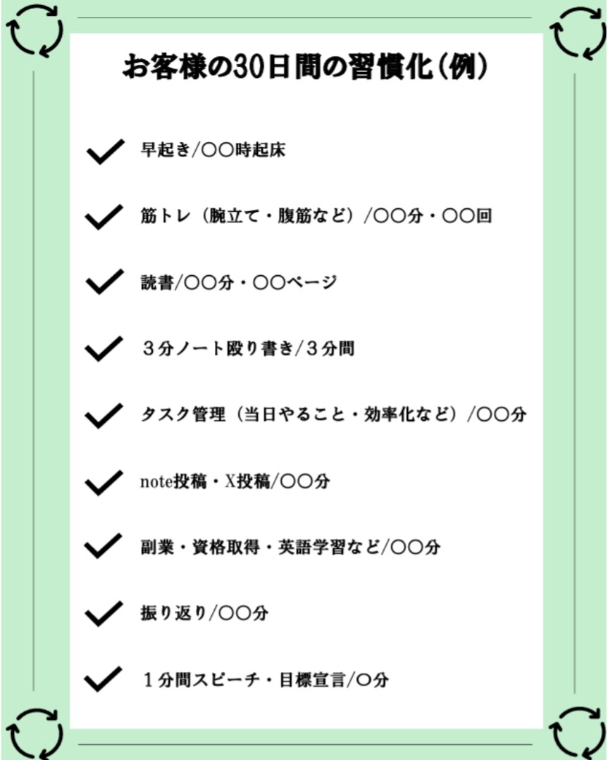 資格取得×朝活習慣化伴走★30日間一緒に走ります 朝活スケジューリング×チャット対応無制限の徹底サポート イメージ3
