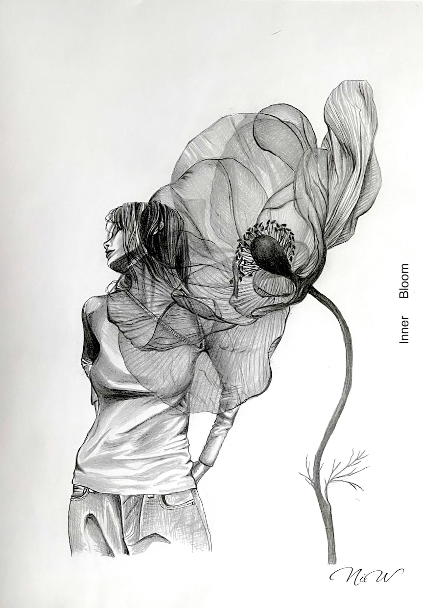 余白/躍動：アナログのペンシル画を描きます 余白と躍動を描くpencil drawing。 イメージ6