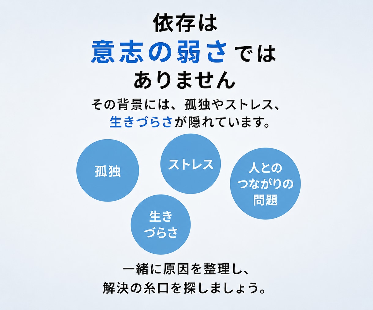 依存症や生きづらさの悩みをお聴きします 依存症経験を持つ国家資格者が伴走します！ イメージ3