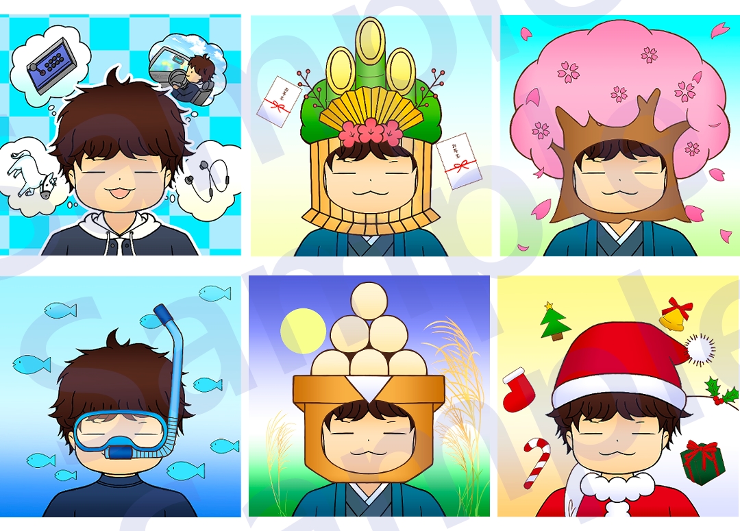 ゆるくかわいいキャラクターを描きます TwitterなどのSNS用アイコン画像に！ イメージ2