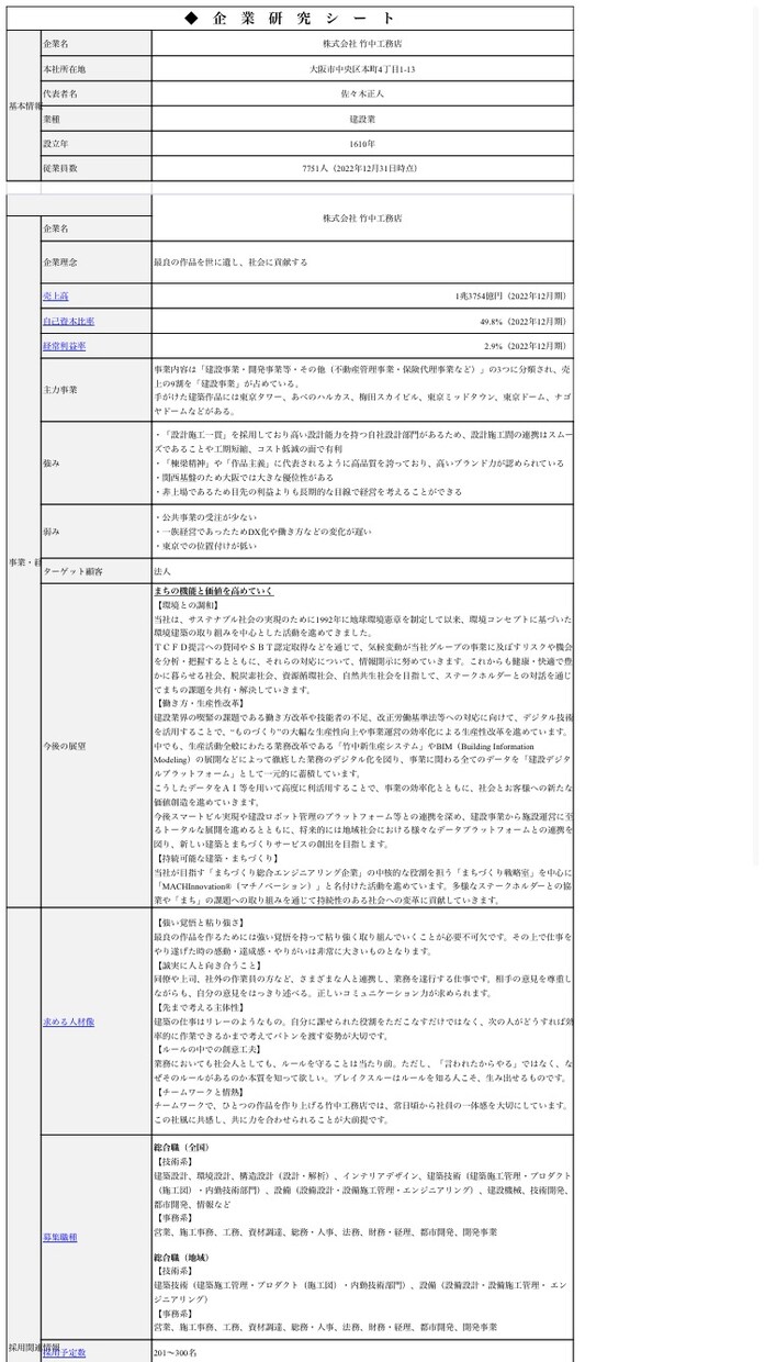 最新AIで企業分析・企業研究を代行いたします 〜空いた時間で選考対策に集中しませんか？〜 イメージ2