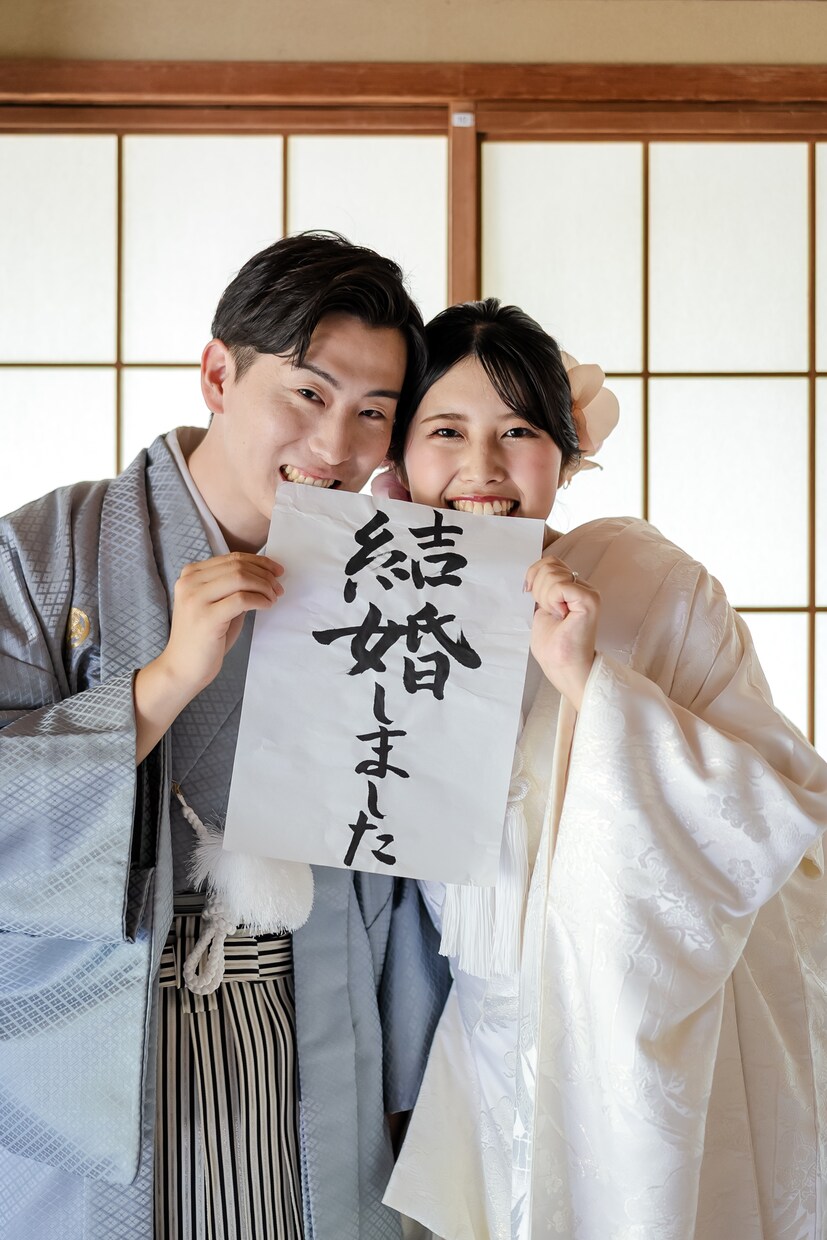 関西 兵庫県神戸市にて結婚式和装前撮りを撮影します お手頃価格でウエディングフォト撮影が可能です。 イメージ5