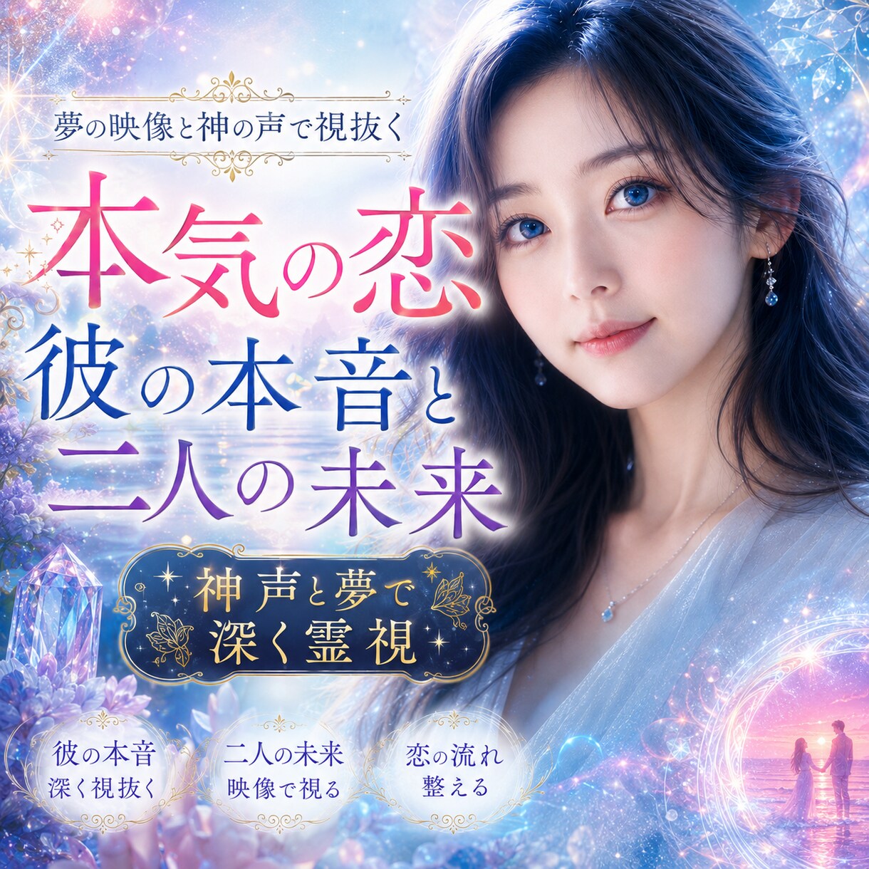 本気の恋・縁結び｜彼の本音と二人の未来を霊視します 神声と夢で深く霊視｜あなたの本気の恋、二人の未来を伝えます イメージ3