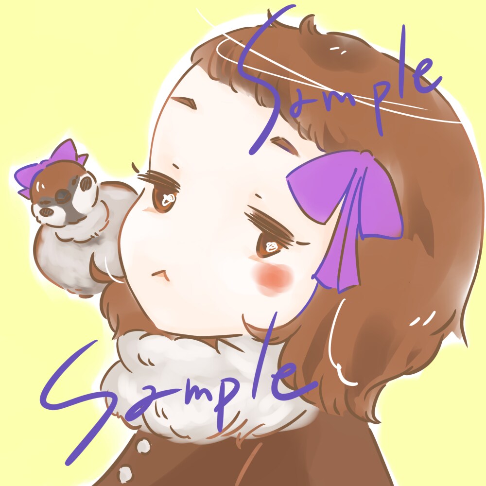 アニマル風女の子のアイコン描きます 動物の耳や角の生えたちょっと変わったかわいい女の子はいかが？ イメージ7