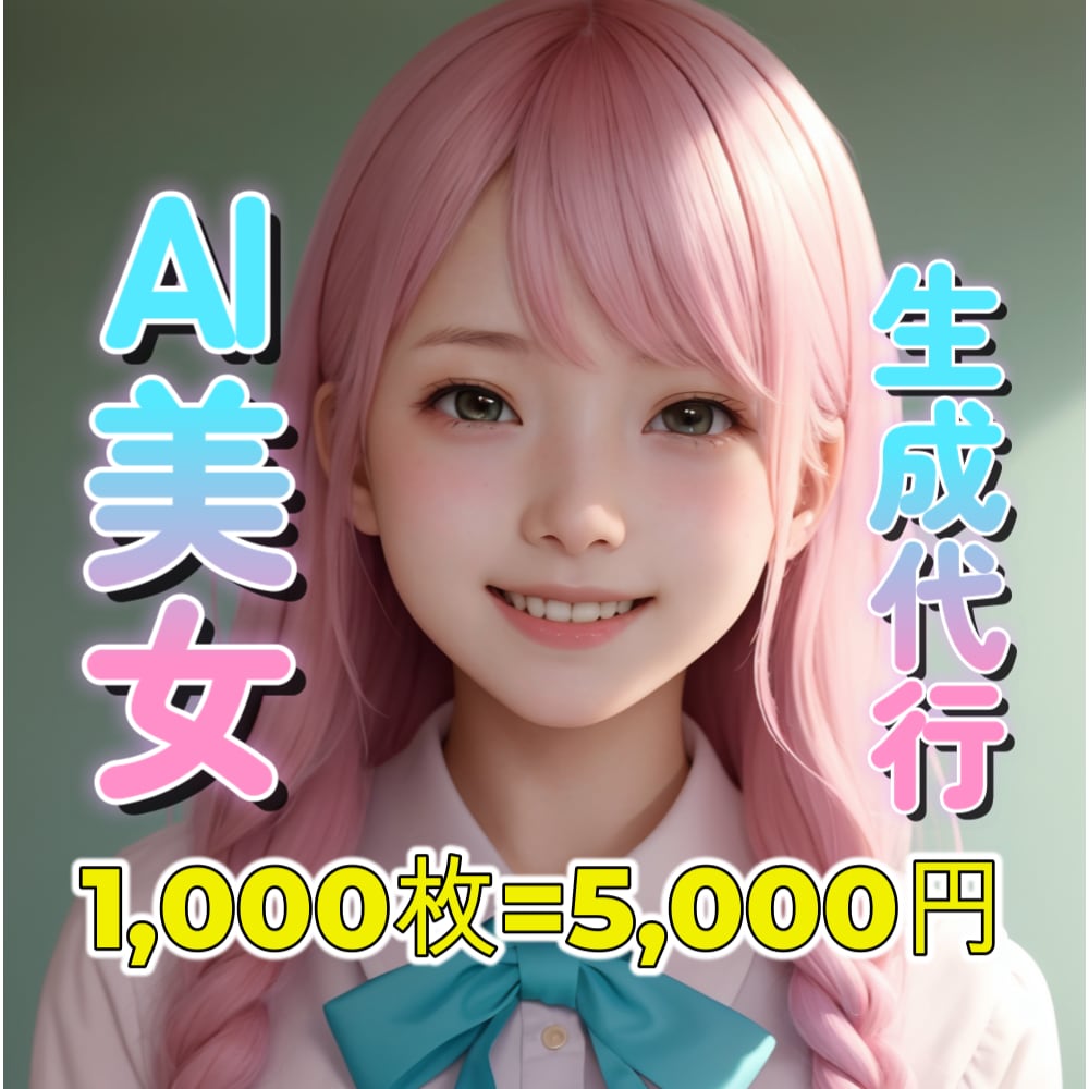 画像1,000枚を5,000円で生成します stable diffusionで1,000枚生成します イメージ1