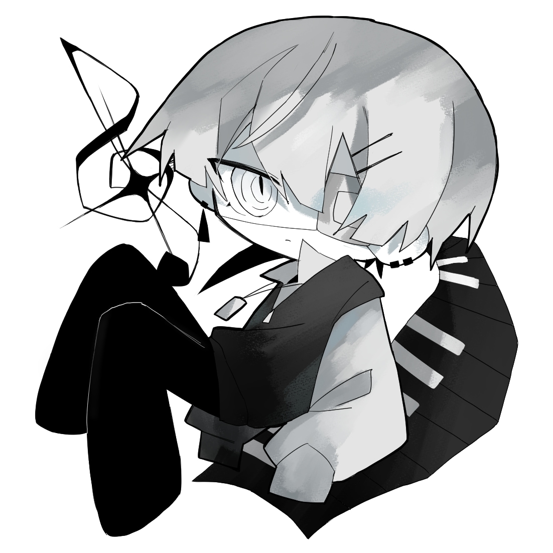 不穏・低彩度なミニキャラSDイラストをお描きします ✦グッズ制作・動画制作にご利用いただけるダークSDイラスト✦ イメージ9