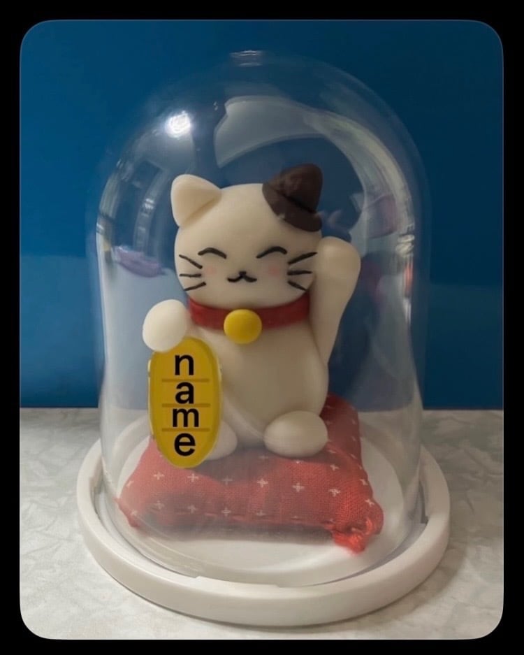 ゆるーい招き猫風のフィギュアを作成します 樹脂粘土で動物を作ります。４ｃｍ～６ｃｍ程度の大きさです。 イメージ1
