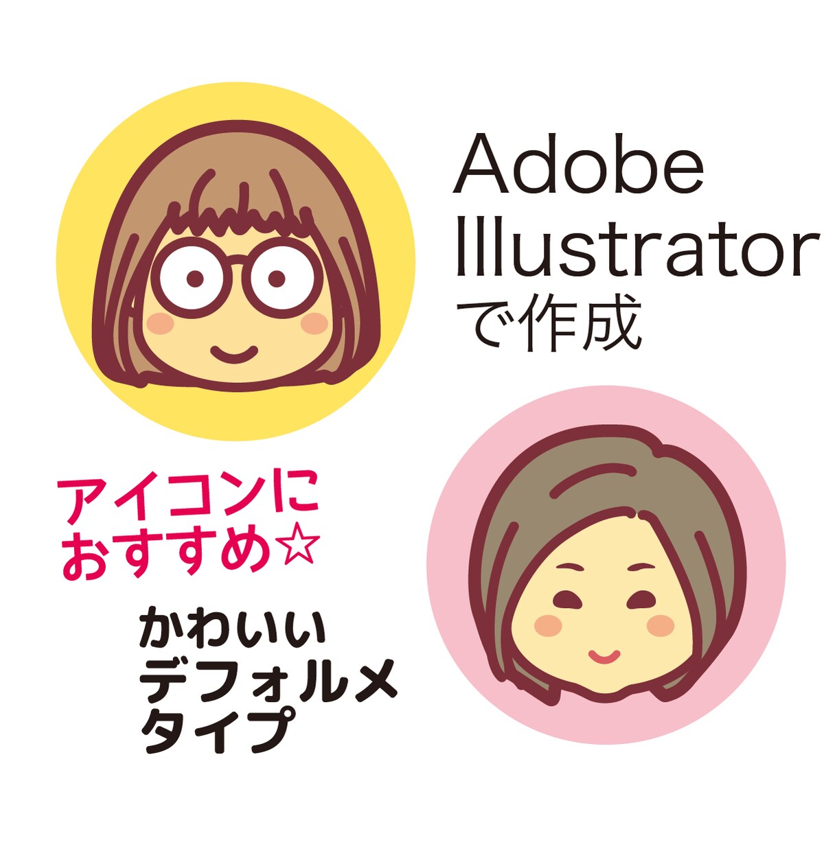 似顔絵を作成します 名刺やSNSのアイコンにおすすめ！ イメージ3