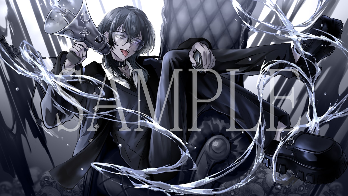 歌ってみた・オリジナルMVなどの一枚絵描きます ｲﾝﾎﾞｲｽ登録済。お任せイラストも可能！ イメージ1