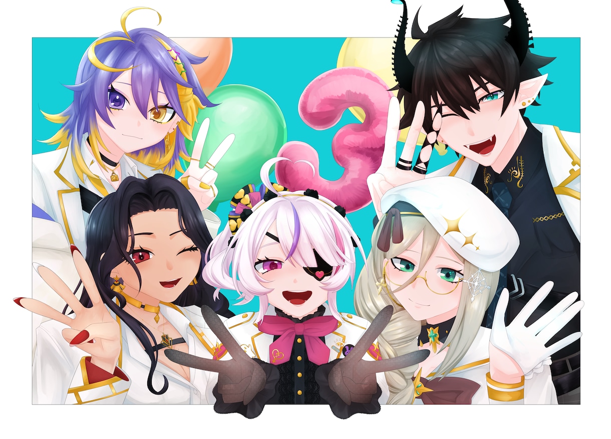 病み・可愛い系イラストを描きます SDから一枚絵まで！スタンプ用もOK! イメージ1