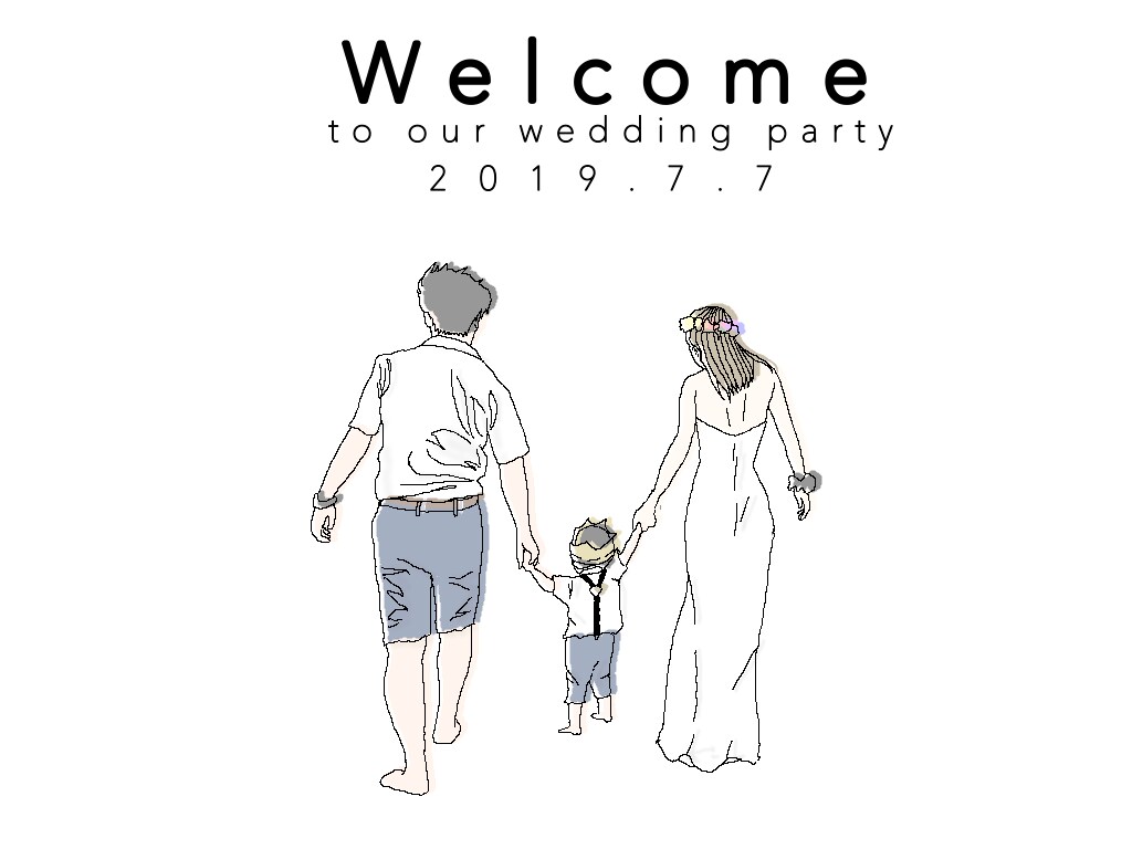 結婚式、記念日大切な瞬間をお洒落な線画描きます 一生に一度のゲストを迎える空間に素敵な思い出を。 イメージ7