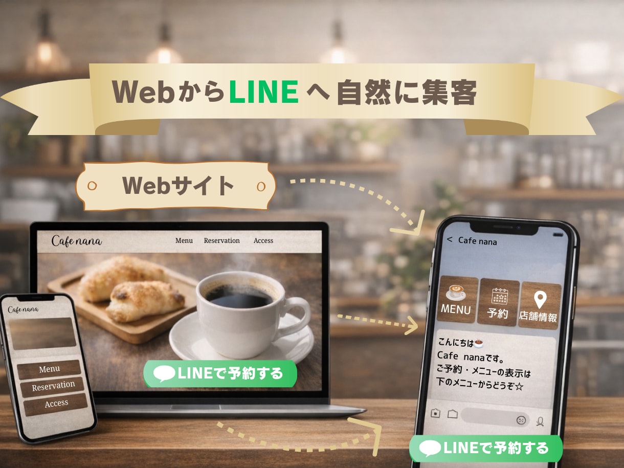 Web×LINE集客を構築します WebからLINEへ、集客の流れを整えます イメージ3
