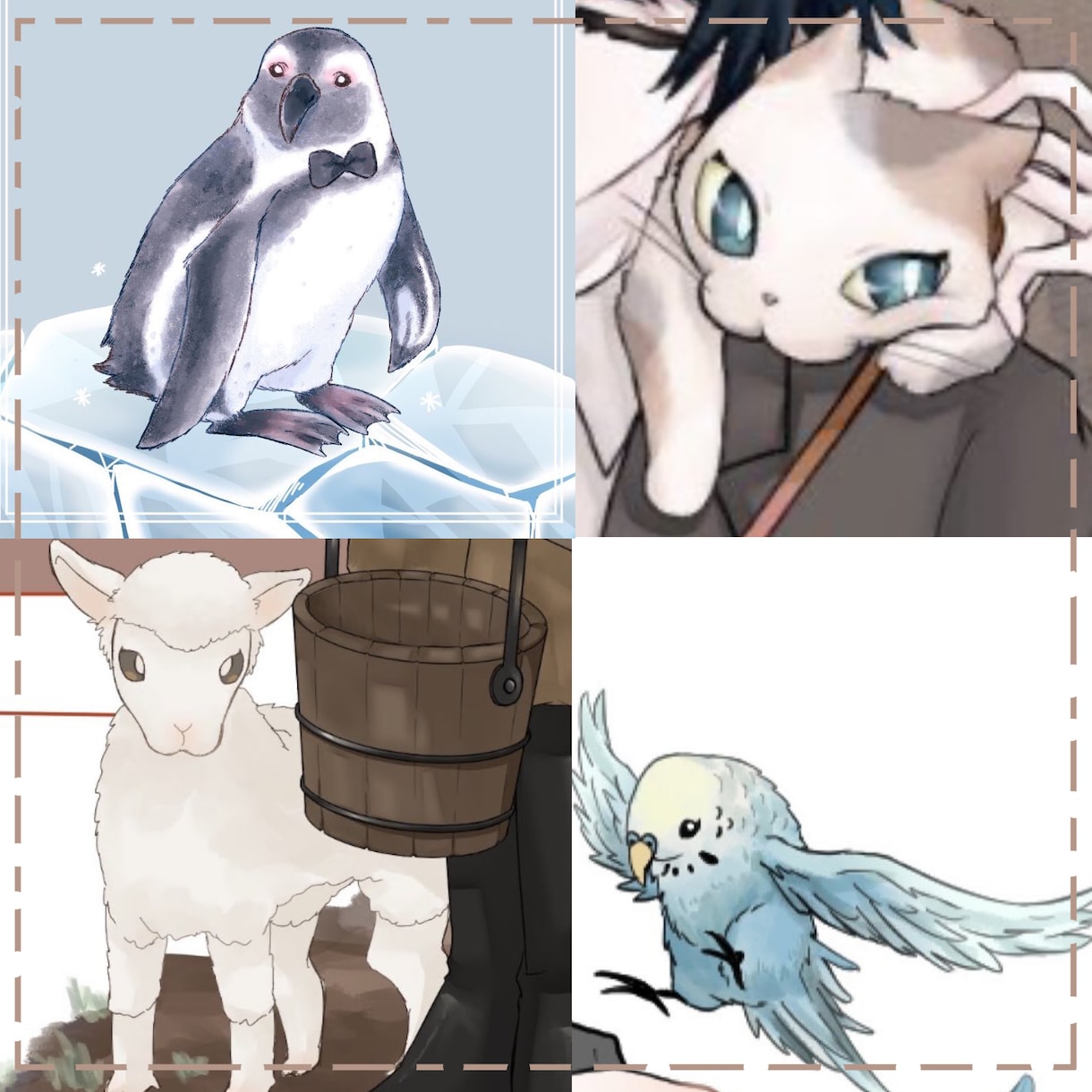 人外/生物イラスト制作お受け致します SNS/TRPG/配信用などの生物イラストお手伝い致します* イメージ4