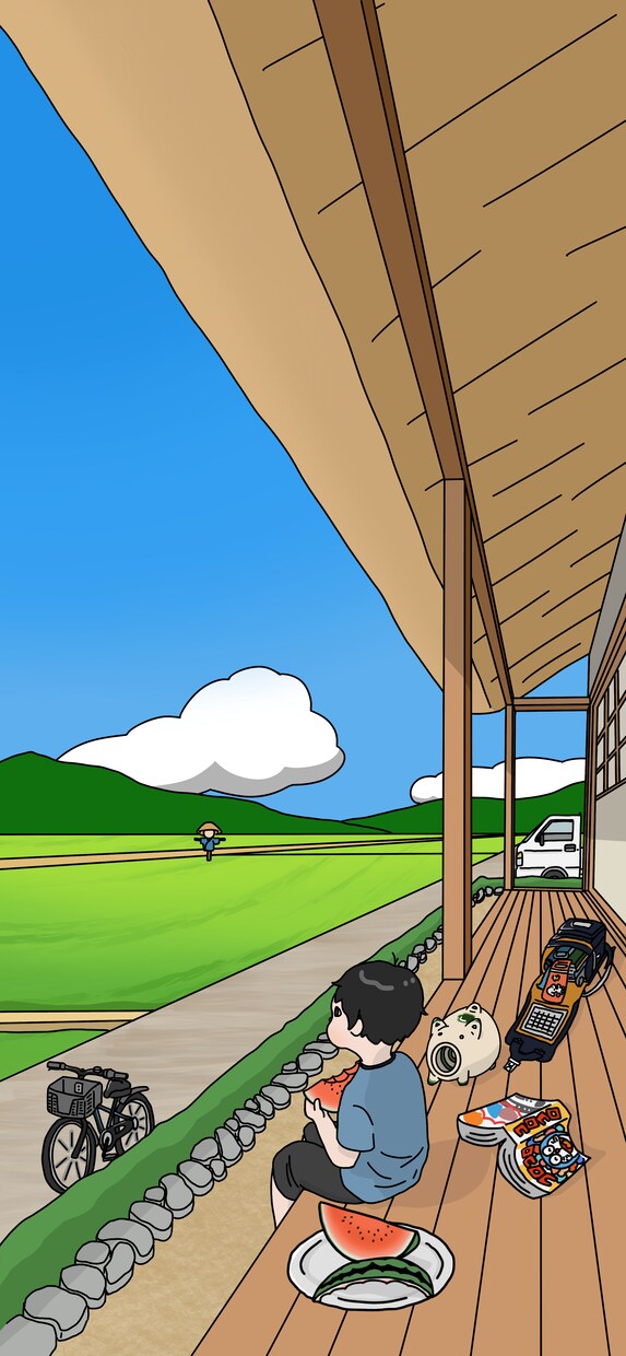 スマホの壁紙等のイラストを描きます 何気ない風景や、思い出の景色をイラストにしてみませんか？ イメージ1