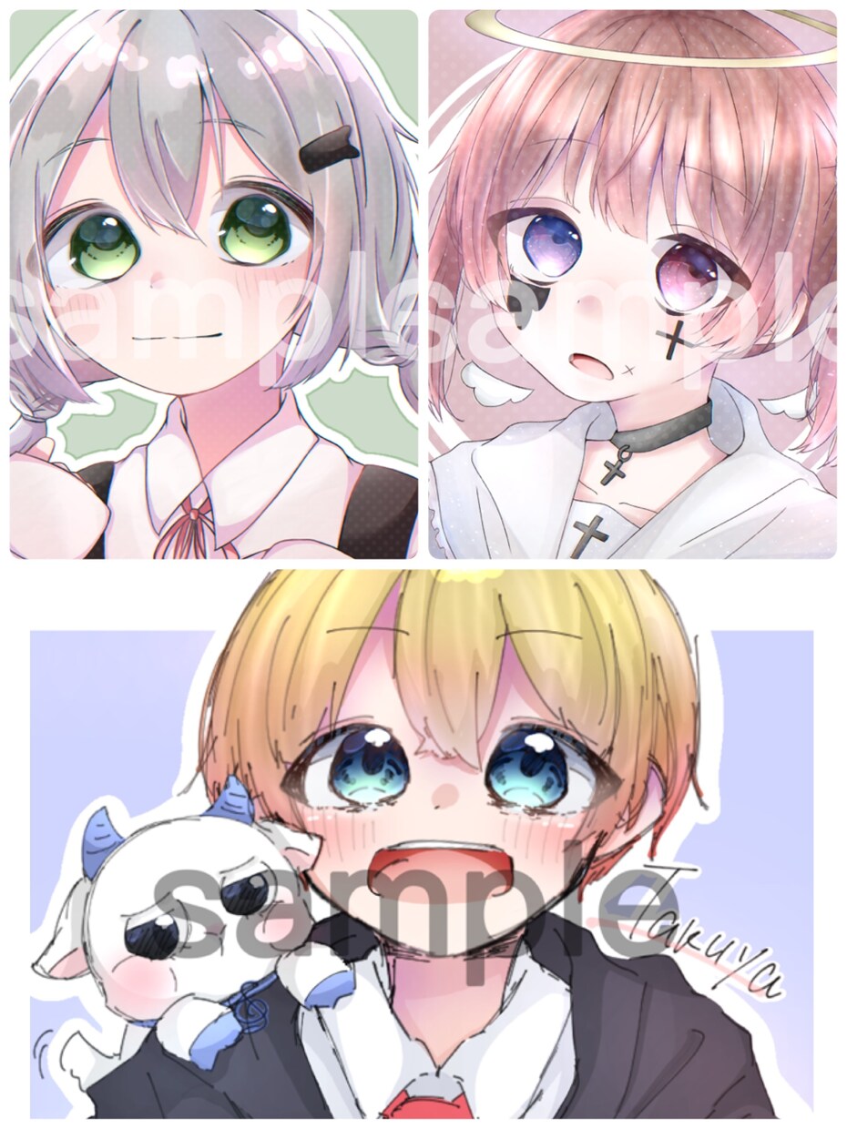 SNSのイラストをお描きします あなたのコテキャラちゃんを丁寧に描きます イメージ2