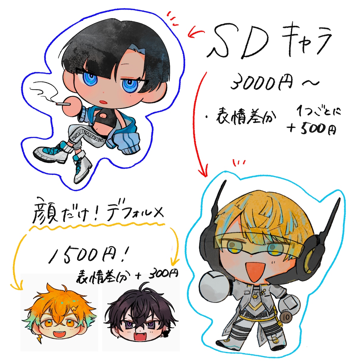 アイコン・MVイラスト・ミニキャラ 描きます なんでも描きます！お気軽にどうぞ！ イメージ4