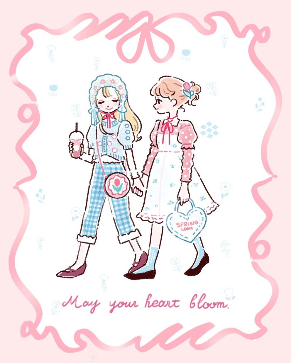 やさしく可愛い♡ガーリーなイラスト描きます 丁寧にヒアリングします！SNSアイコン・プレゼントにおすすめ イメージ2