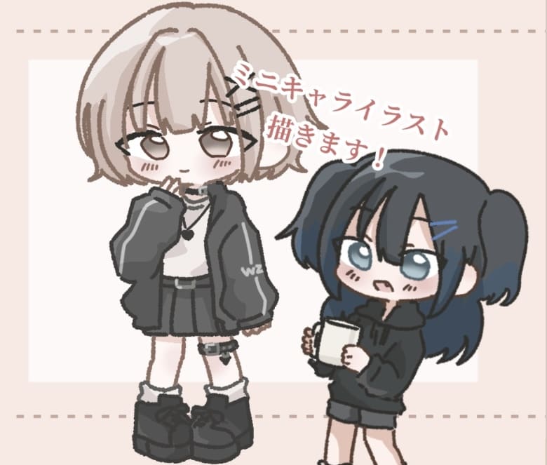 ミニキャラのイラスト制作承ります キャラクターをかわいくデフォルメして描きます！ イメージ1