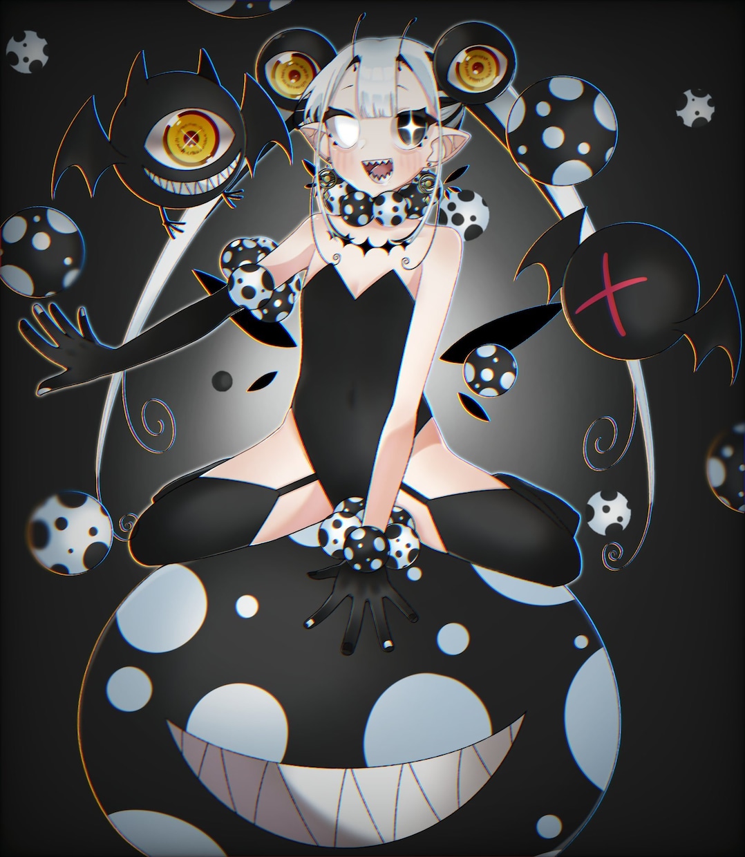 可愛いキャラクタイラストを描きます 病み系でもゆめかわ系でもなんでもあなたの好きな癖描きます イメージ1