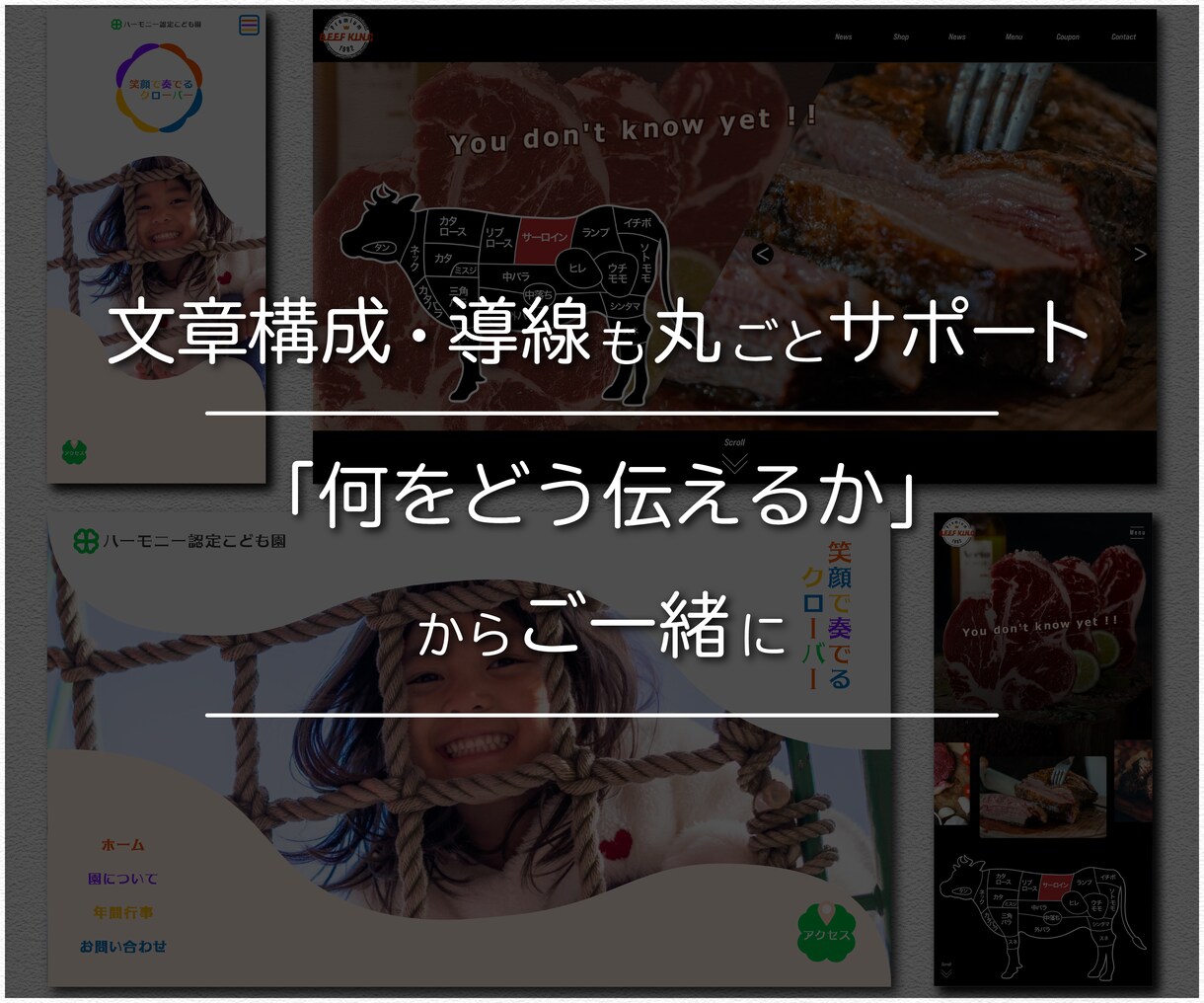 ブランドと戦略を活かすサイトをつくります サービスを予算やご要望に合わせて、変更することも可能です イメージ4