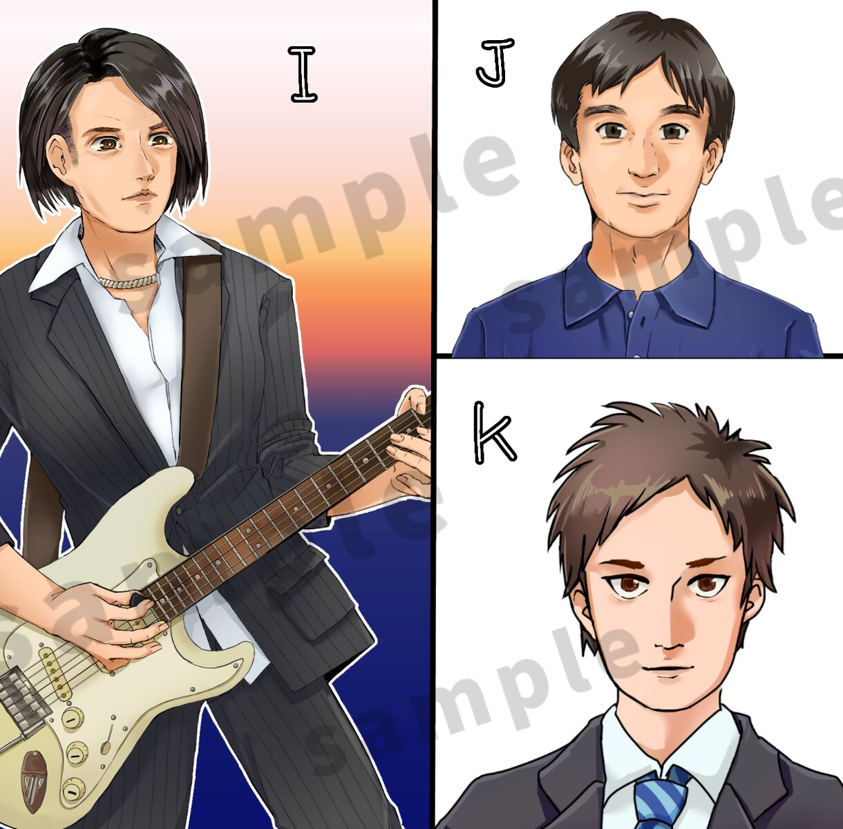 アニメもリアルも！似顔絵イラストお描きします アイコン、ブログ、名刺などに！写真を添えてご依頼下さい♪ イメージ4