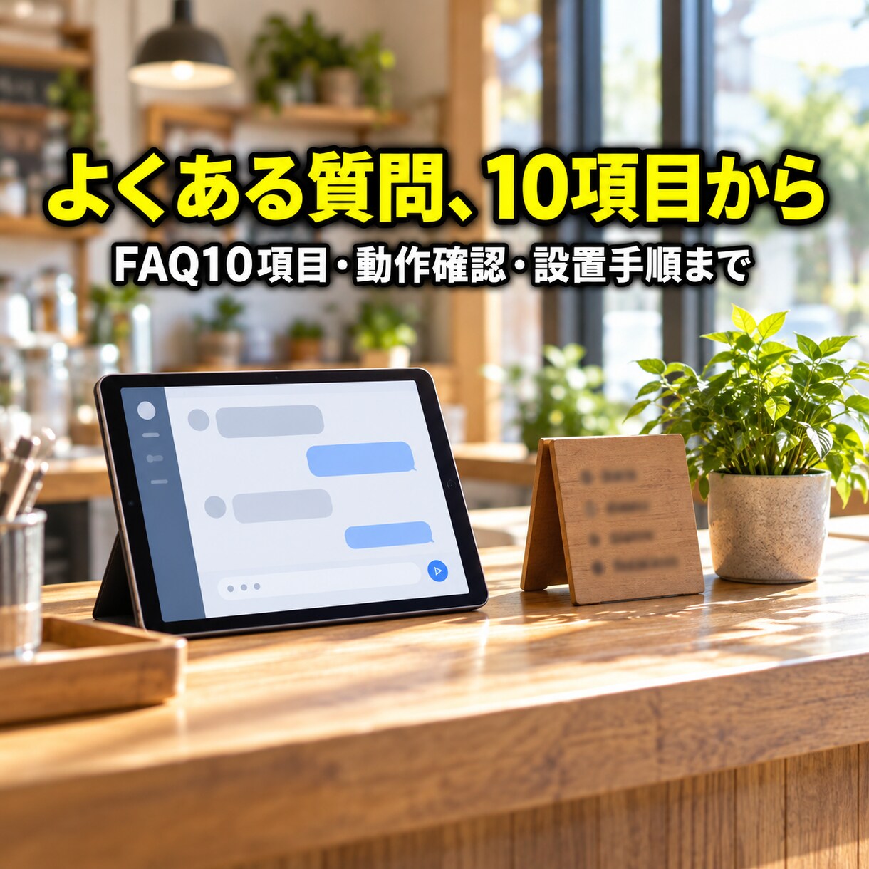 よくある質問に答えるAIチャットボットを作ります FAQ10項目・動作確認・設置手順までまとめます イメージ1