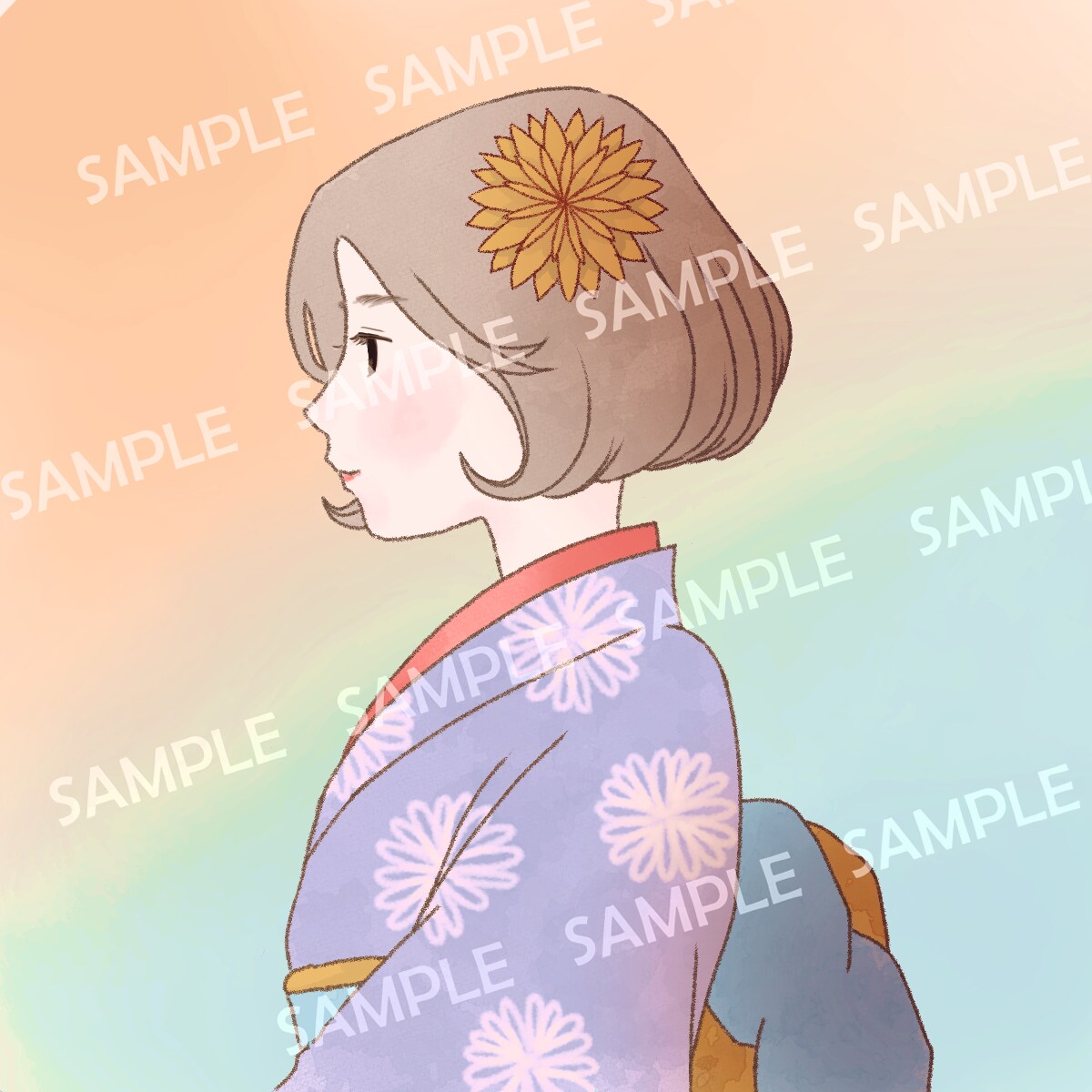 💬Coconala｜Commercial use available! We sell Japanese-style female icons Amelin_ne 5.0…