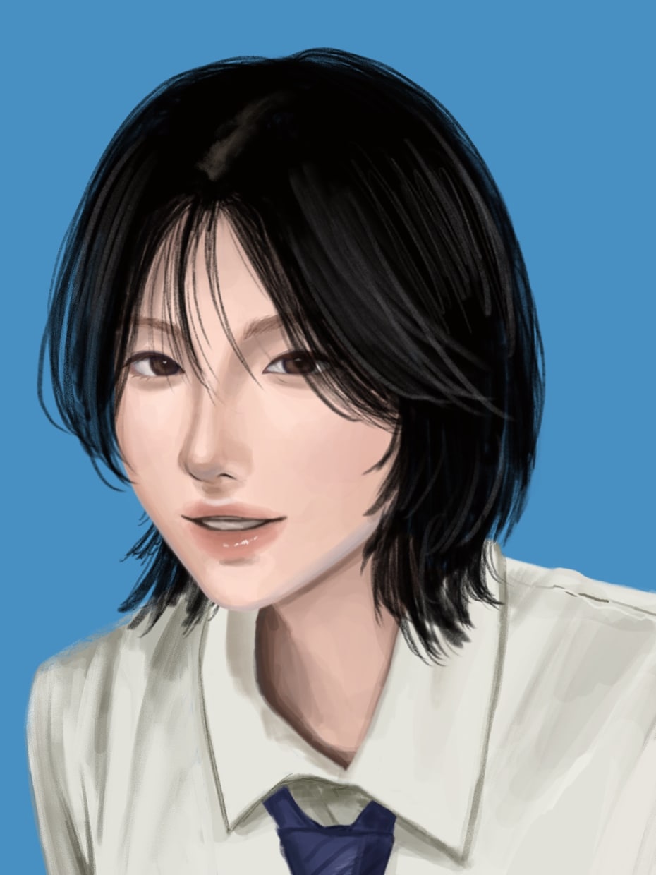 厚塗りでリアルタッチの女の子を描きます 似顔絵も描けます❣️アイコンなどにぜひ(^^)！ イメージ3