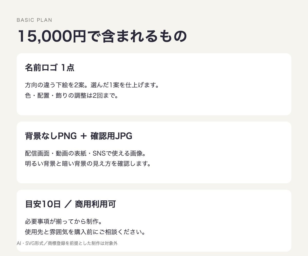 配信者・VTuberの名前ロゴを制作します かわいい・鋭い・上品、活動に合う文字の形へ イメージ2