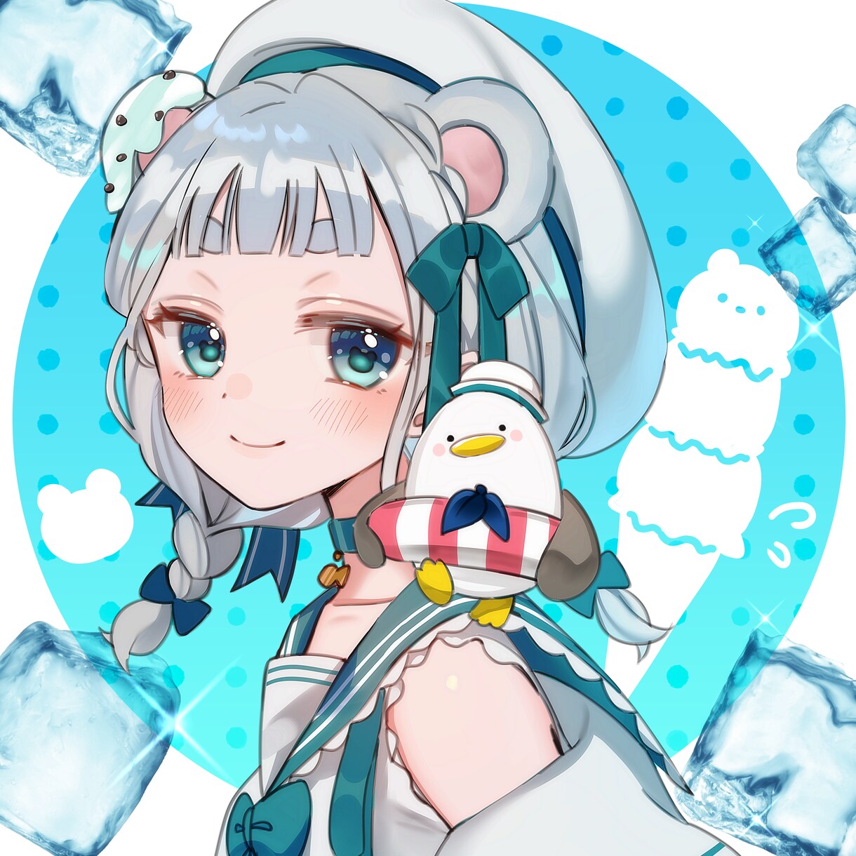 商業利用可能！バストアップイラスト描きます キラキラ可愛いSNSアイコンにも使えるバストアップイラスト！ イメージ3