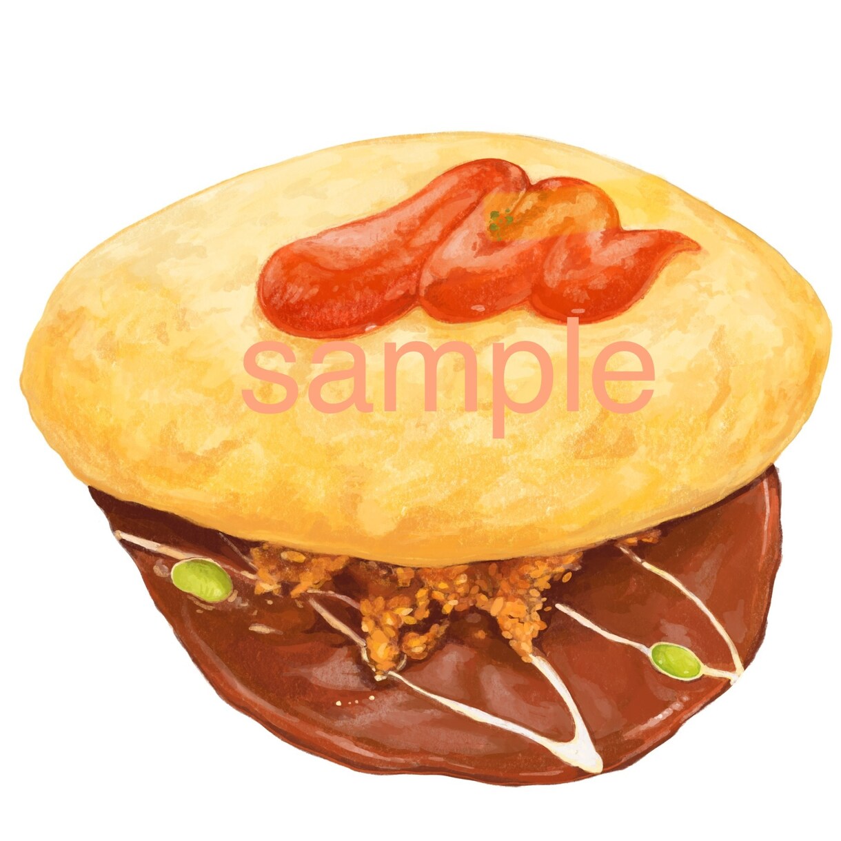 おいしそうな食べ物イラストを描きます あたたかみのあるテイストでお料理を魅力的に描きます。 イメージ6