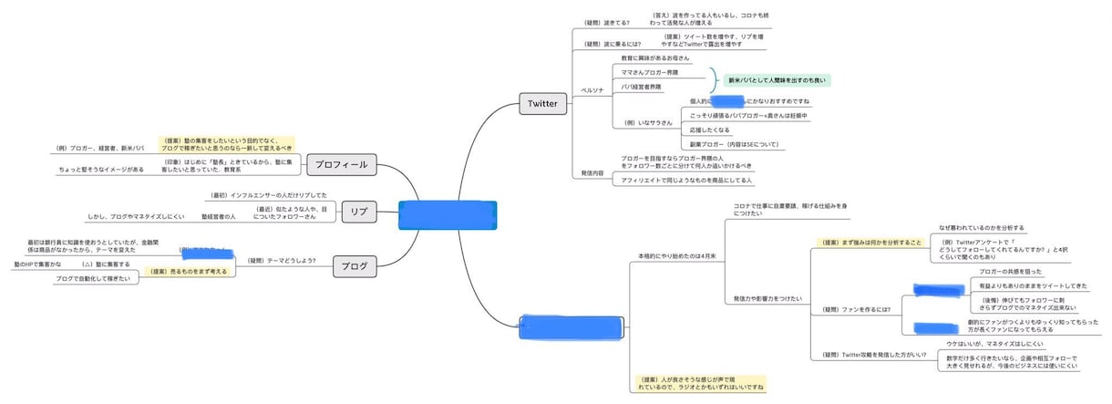 あなたのアウトプットをマインドマップにまとめます あなたの「考え」を現役医大生が聞き取って整理します♪ イメージ2