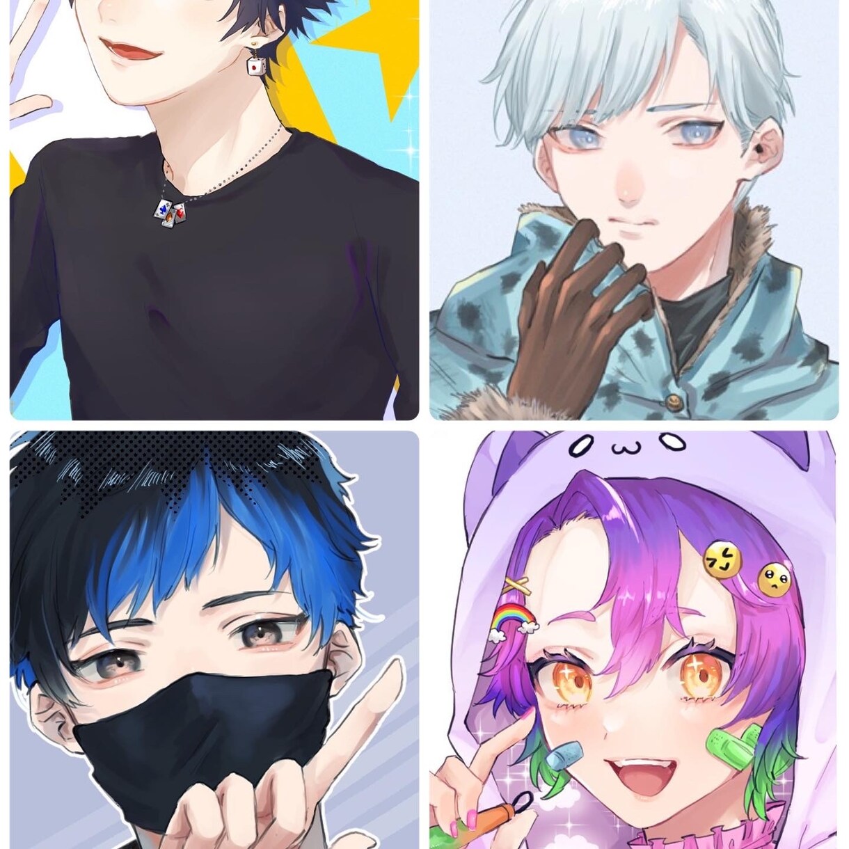 似顔絵,ペットOK! アイコンイラスト描きます 依頼主様だけのカッコイイ・カワイイSNSアイコンを作成! イメージ1