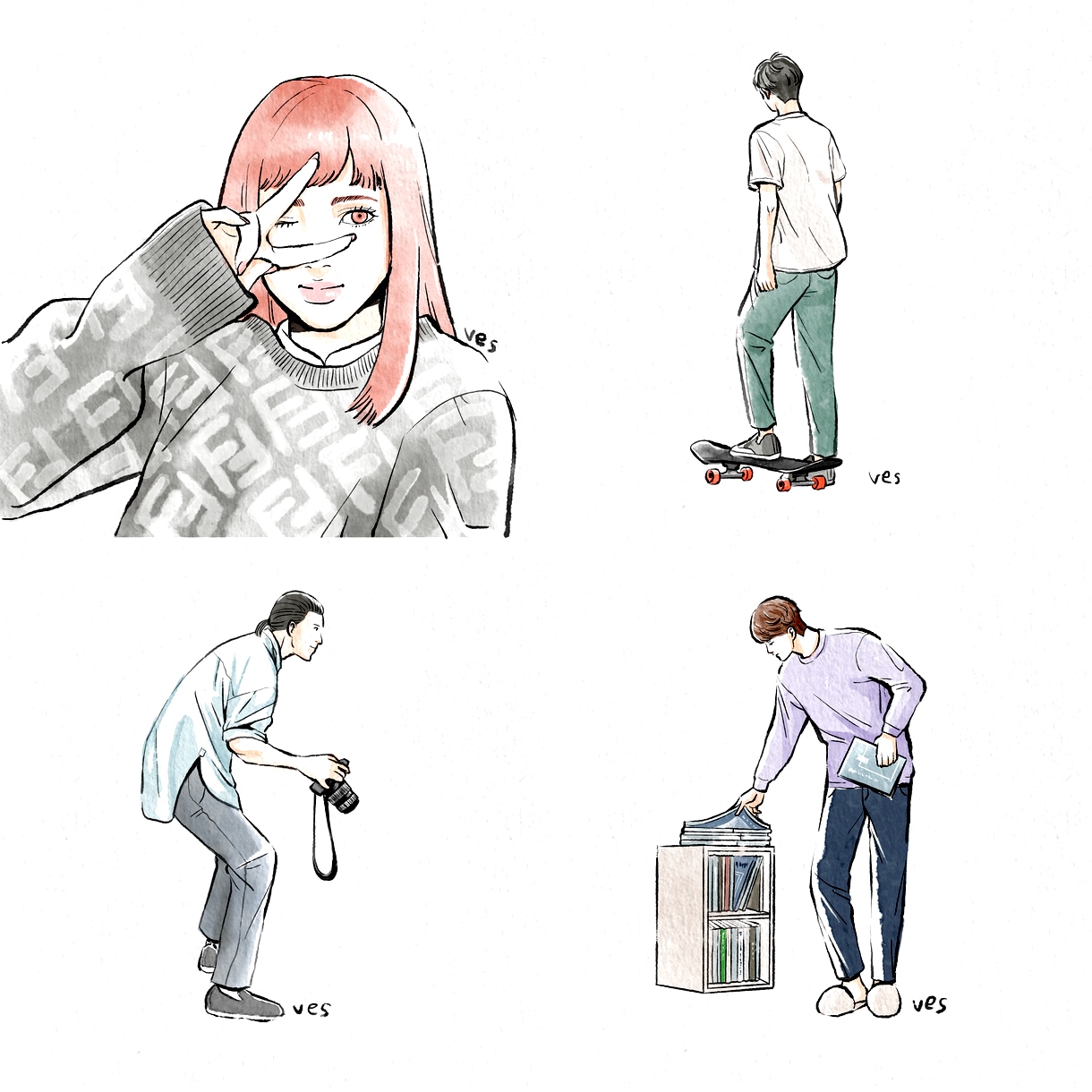 水彩風のタッチで挿絵カットや商品のイラスト描きます 手書きの温かみとトレンド感のあるイラストを迅速にお届けします イメージ8