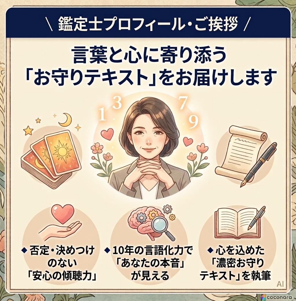 数秘×タロットで本来の自分を取り戻します 「本当のあなた」を見つけ、自分らしく歩むためのお守りテキスト イメージ5