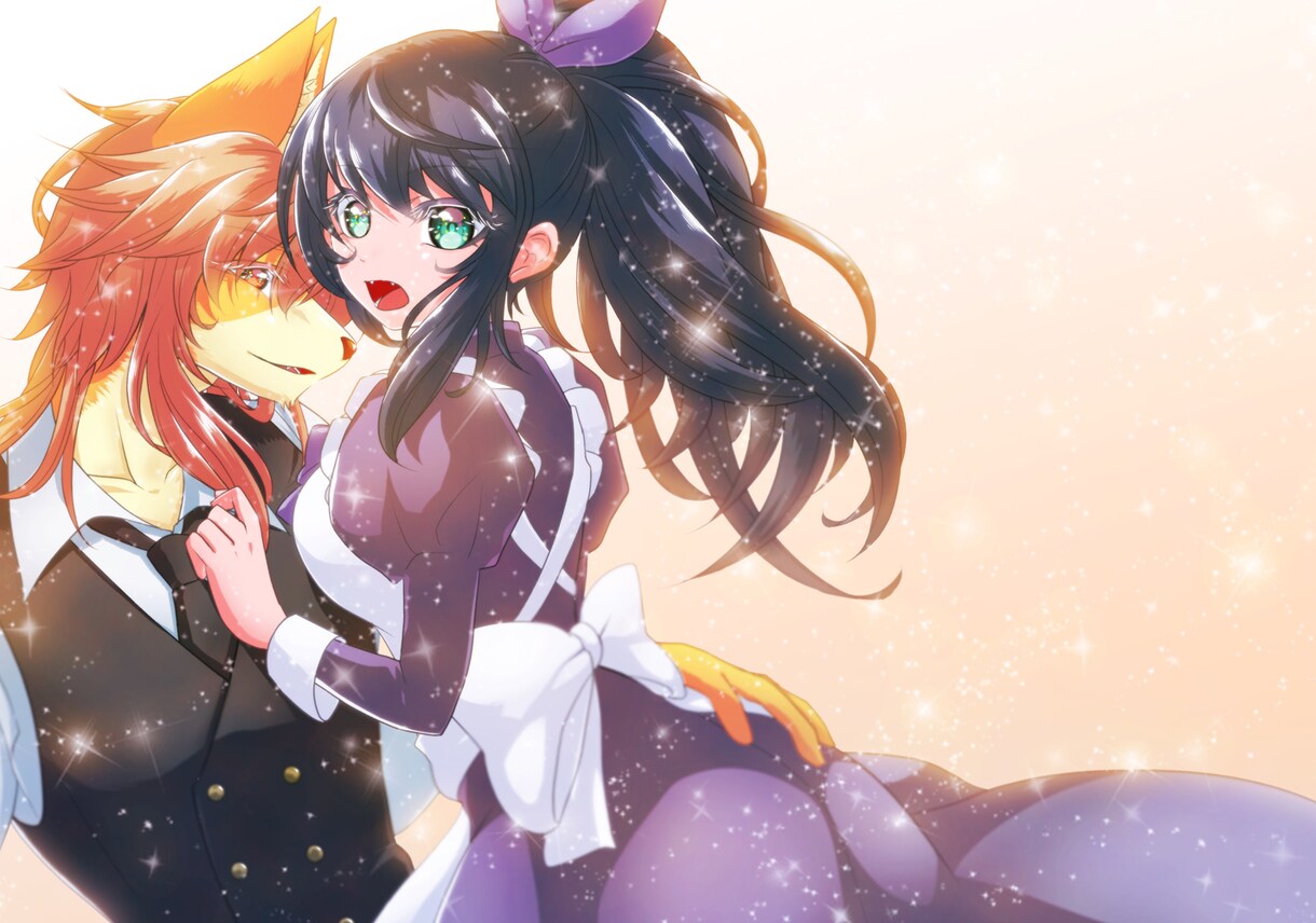 目を引くイラスト描きます キラキラな男女・獣人・ケモノが得意です！ イメージ10