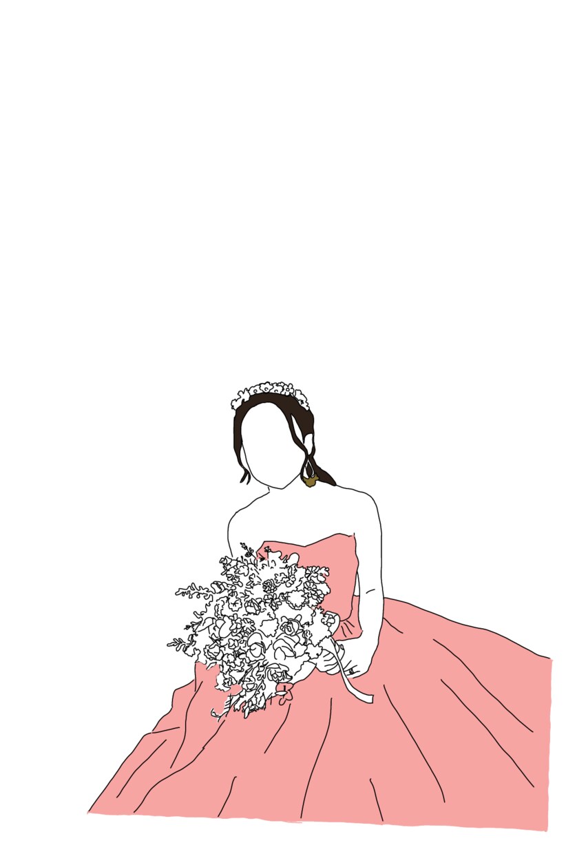 結婚式のペーパーアイテムで使えるイラスト描きます おしゃれな線画で特別感のあるアイテムを作成しませんか？ イメージ3
