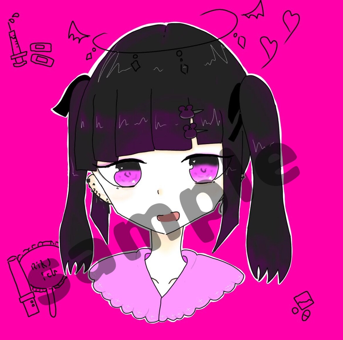 低予算で胸より上だけのアイコンイラスト制作します 低予算でキャラクターアイコン作りたい人必見！です！ イメージ2