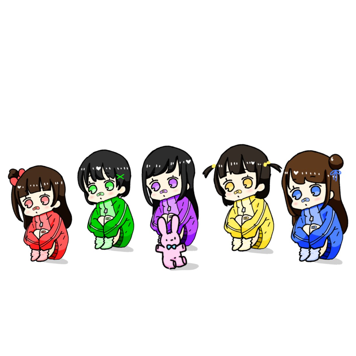 ゆめかわジャージ・セーラー服量産イラスト描きます 量産イラスト2種類を描きます！1枚500円！ イメージ5