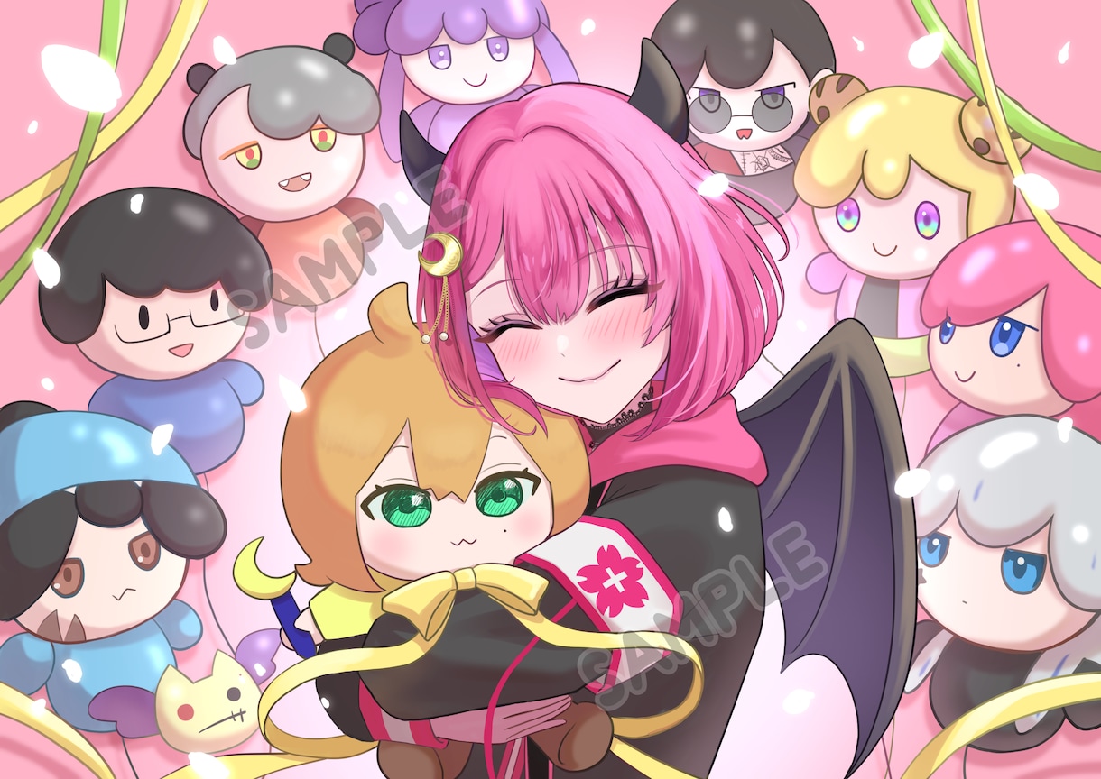 商用込み◎歌ってみた・１枚絵等描きます 元アニメーターが可愛い&かっこいいイラスト描きます イメージ8