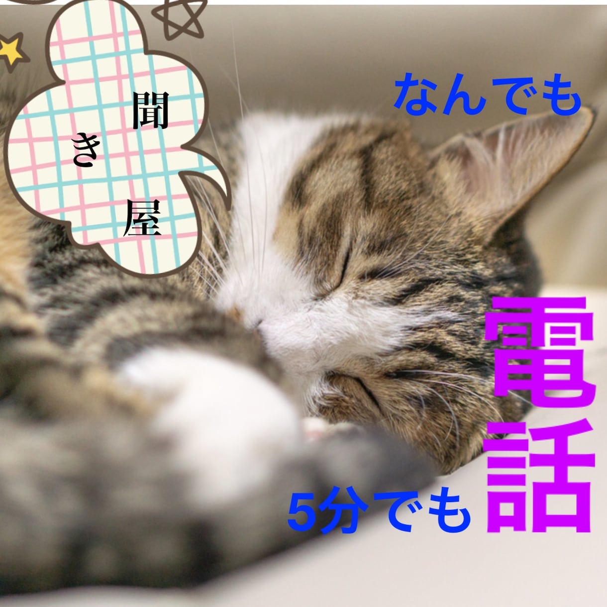 貴方の心や頭の整理をお手伝いします 本業で聞き役しています。話し相手や相談相手として寄り添います イメージ1