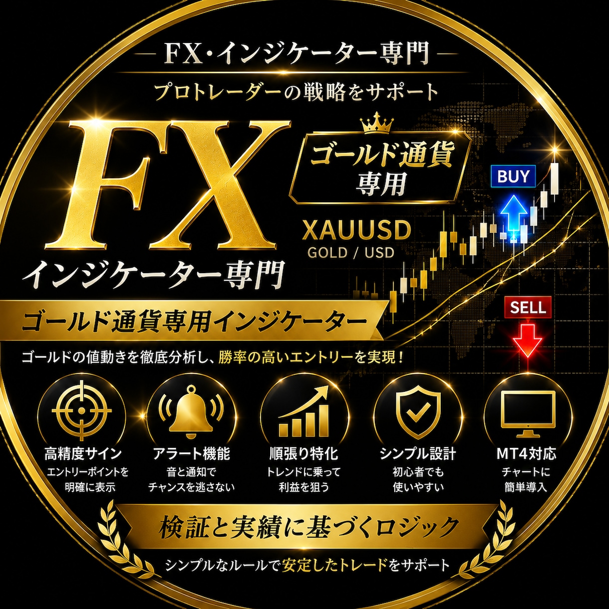 FXで専業（スキャルピング）デイレ－ドになります ゴ－ルド通貨　期間限定価格　12000円 イメージ1