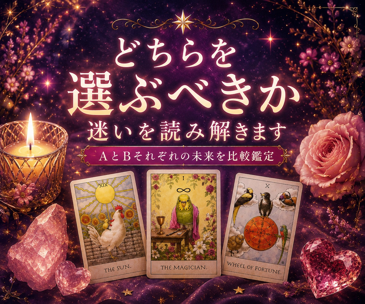 二者択一、迷いを読み解きます 恋愛・仕事・人間関係それぞれの未来を比較 イメージ1